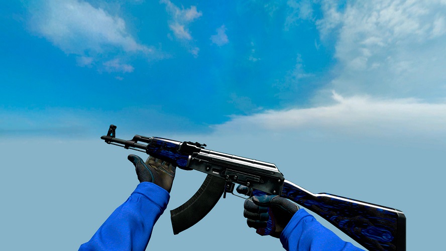 Модель AK-47 «Синий глянец» для CSS v34