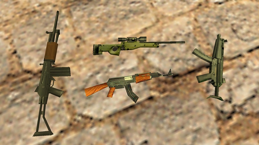 Стандартные модели оружия для CS 1.6