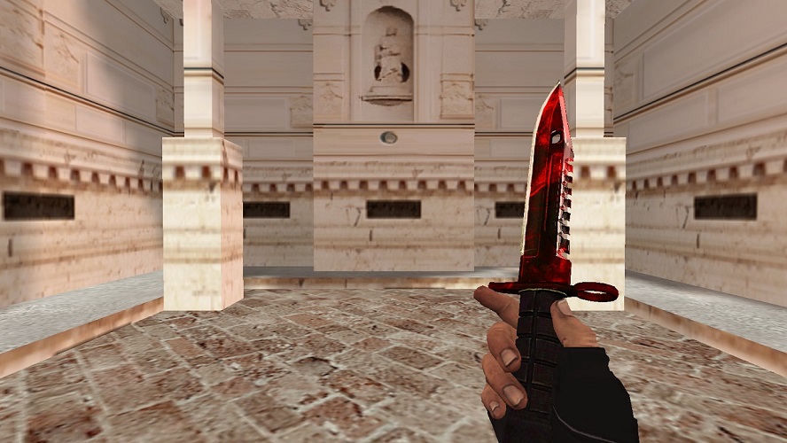 Модель «Штык-нож М9 | Gamma Doppler Red» для CS 1.6